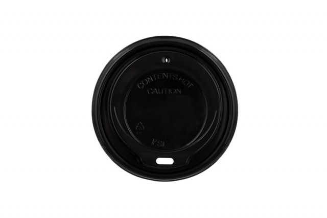 Viečko na pohár PP čierne 90 mm/12oz [100 ks], _2