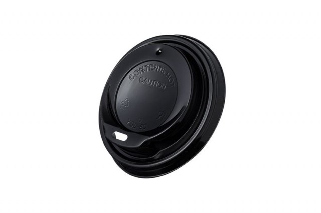 Viečko na pohár PP čierne 90 mm/12oz [100 ks], _1
