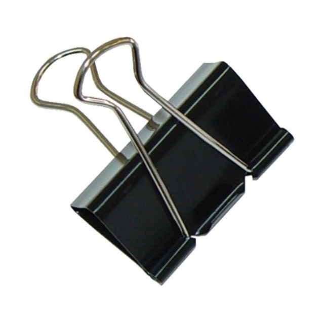 Klipy na dokumenty Q-Connect 42mm čierne 10ks_1