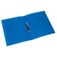 Zakladač 2-krúžkový Q-Connect celoplastový 1,6cm transparentný modrý_1
