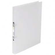 Zakladač 2-krúžkový Q-Connect celoplastový 1,6cm transparentný mliečny_1