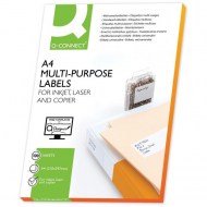 Etikety univerzálne 70x42mm Q-CONNECT A4 100 hárkov_1