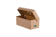 Burger box na hamburger a hranolky kraft 24 x 12 x 10 cm [100 ks] Kraft, vlnitá lepenka_2