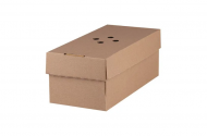 Burger box na hamburger a hranolky kraft 24 x 12 x 10 cm [100 ks] Kraft, vlnitá lepenka_1