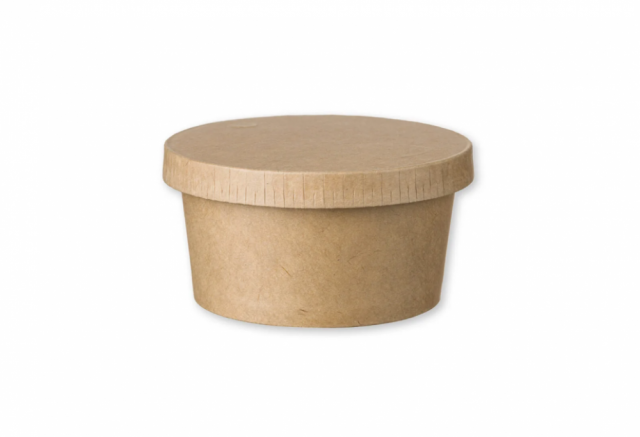 Kraft papierová miska na zmrzlinu, o 90mm, 150ml, [50 ks]_1