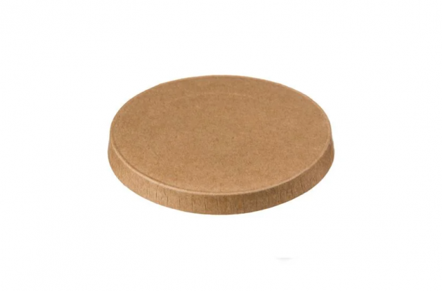 Viečko na papierovú misku na omáčku kraft, 60ml kraft [50 ks], Viečko: QQR2KR_1