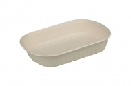 Menu box cukrová trstina - jednodielny, hnedý M/W, 1250 ml [50 ks], viečko: QQLS129C1_1