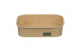 Kraftový food box obdĺžnik, 500 ml, 17 x 12 x 4 cm [50 ks], viečko - QQWPP173_1