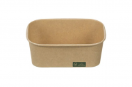 Kraftový food box obdĺžnik, 750 ml, 17 x 12 x 6 cm [50 ks] viečko - QQWPP173_1