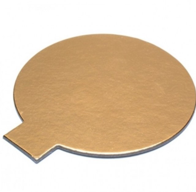 Podložka tenká pr. 5 cm hladká Zlatá / bal. 200 ks z lepenky, 1050g/m2_1