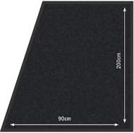 Koberec 90x200 cm k zábr. systému, čierny_1