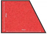 Koberec 90x200 cm k zábr. systému, červený_1