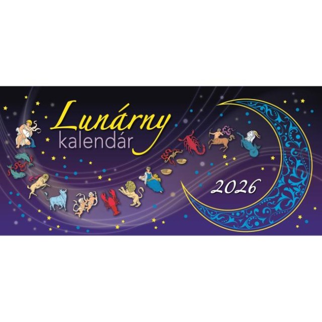 Stolový kalendár stĺpcový 29,7 x 13,8 cm - Lunárny 2026_1