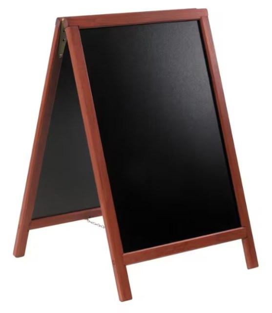 Duplo (A-tabuľa) 55x85 cm, lakovaná, Mahogany_1