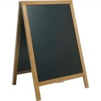 Duplo (A-tabuľa) 55x85 cm, lakovaná, Teak_1