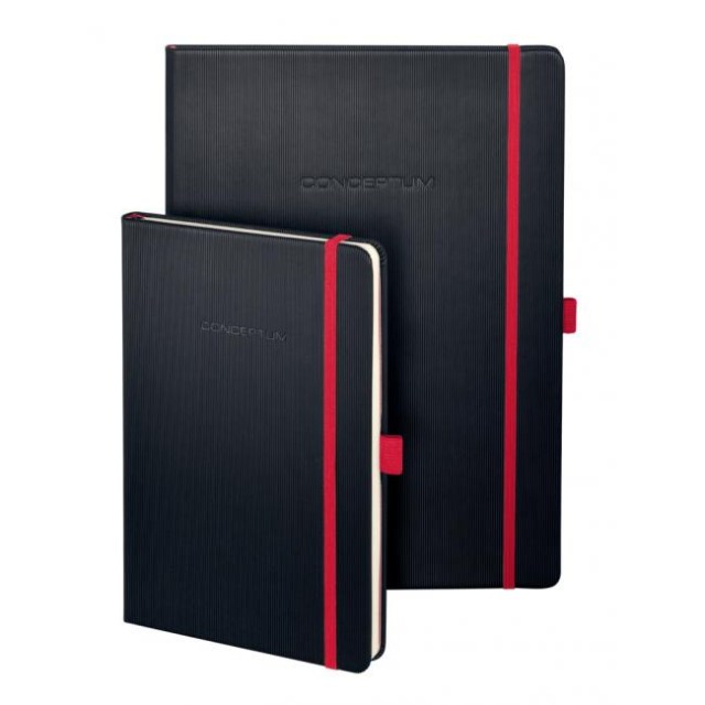 Zápisník CONCEPTUM Red Edition A5, linajkový čierno-červený_1