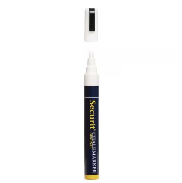 Stredný popisovač, šírka hrotu: 2 - 6 mm, White_1