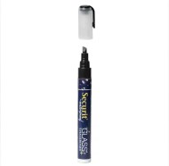 Stredný vodeodolný popisovač, šírka hrotu 2 - 6 mm, čierny_1