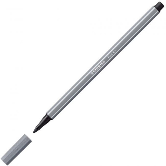 Popisovač STABILO Pen 68 tmavosivý_1