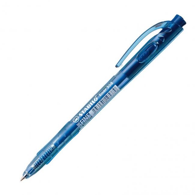 Guľôčkové pero STABILO Liner 308 modré_1