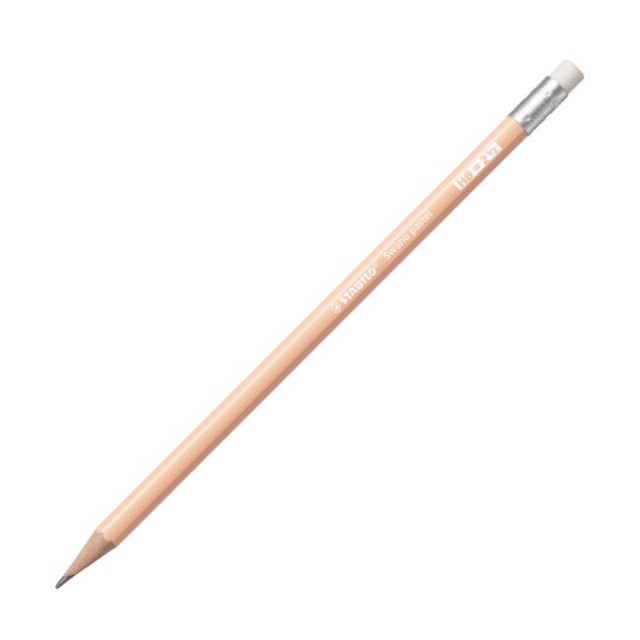 Ceruzka STABILO Swano Pastel HB s gumou pastel marhuľová_1