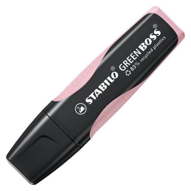 Zvýrazňovač  STABILO GREEN BOSS Pastel  pastelová ružová_1