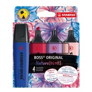 Sada zvýrazňovačov STABILO BOSS ORIGINAL NatureCOLORS Wildflower 4S_1
