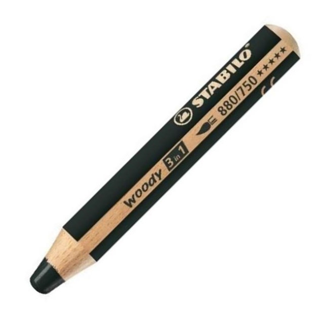 Farbička STABILO woody 3 in1 čierna_1