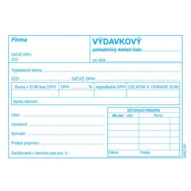 Výdavkový pokl.doklad A6 s DPH samoprepis_1