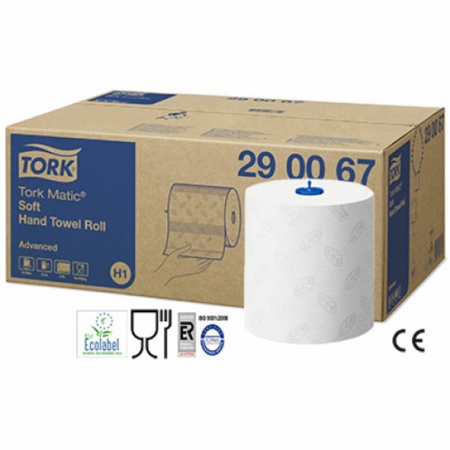 Tork Matic jemné papierové utierky na ruky v kotúči H1 (Biela)_1