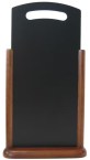 Stolný stojanček s tabuľkou XL, 21x45, lakovaný, Dark Brown_1