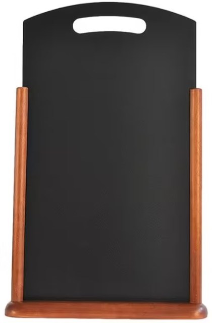 Stolný stojanček s tabuľkou, XXL, 30x50, lakovaný, Dark Brown_1