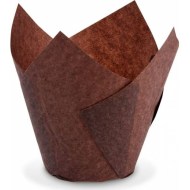 Tulipánový cukrárenský košíček (PAP) hnedý [180 ks]_1