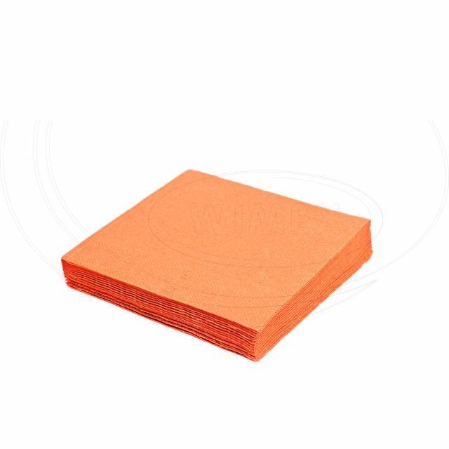 Obrúsok (PAP FSC Mix) 3vrstvý oranžový 33 x 33 cm [20 ks]_3