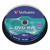 Verbatim DVD-RW 4x 4,7GB cake 10 ks_1