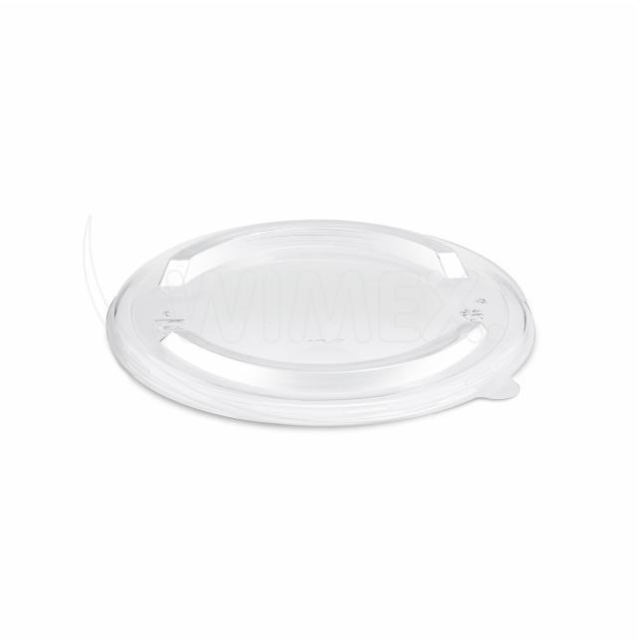 Viečko (rPET) ploché priehľadné pre papierovú misku O150mm [50 ks]_2