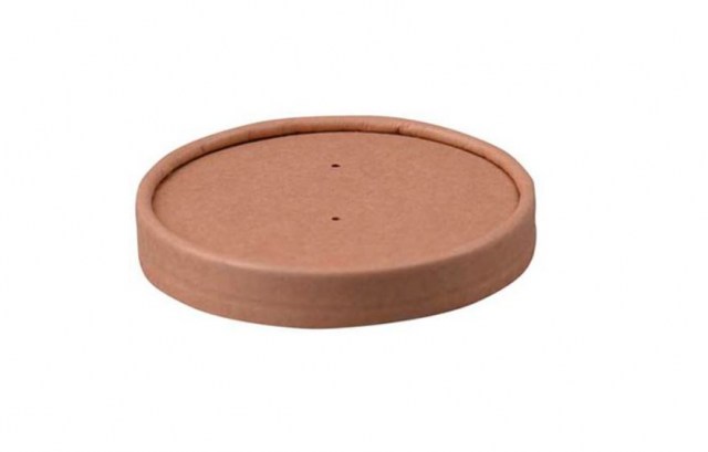 Papierové viečko pre misku 350ml O 90mm kraft (25ks)_1