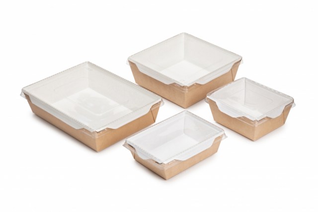 Papierová miska na šalát s viečkom ECO 100/121x85/106x55mm 350ml (50ks)_1