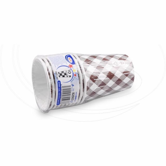Papierový pohár Karo O80mm 280ml M: 0,2L/8oz [10 ks]_2