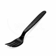 Vidlička (PP) opakovane použiteľná čierna 18,5cm [50 ks]_1