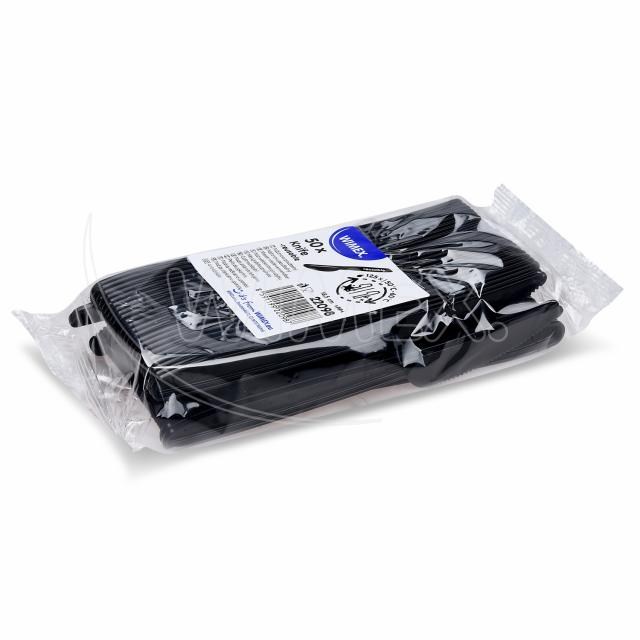 Nôž (PP) opakovane použiteľný čierny 18,5cm [50 ks]_4