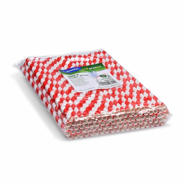 Slamka papierová Špirála červená JUMBO O8mm x 25cm [100 ks]_1