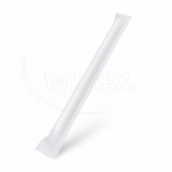 Slamka papierová biela JUMBO O12mm x 23cm jednotlivo balená [100 ks]   nahrada 40999_1