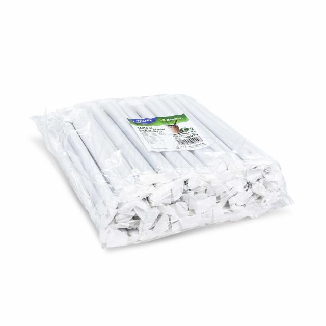 Slamka papierová Bubble Tea čierna O12mm x 21cm jednotlivo balená [100 ks]_1