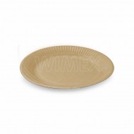 Papierový tanier nepremastiteľný kraft O18cm [100 ks] 100% celulóza, i165013_1