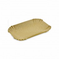 Papierová miska nepremastiteľná hranatá kraft 18 x 13 x 3 cm [250 ks]_1