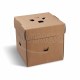 Burger box (PAP FSC Mix) rozkladací nepremastiteľný kraft 145 x 145 x 150 mm [50 ks]_1