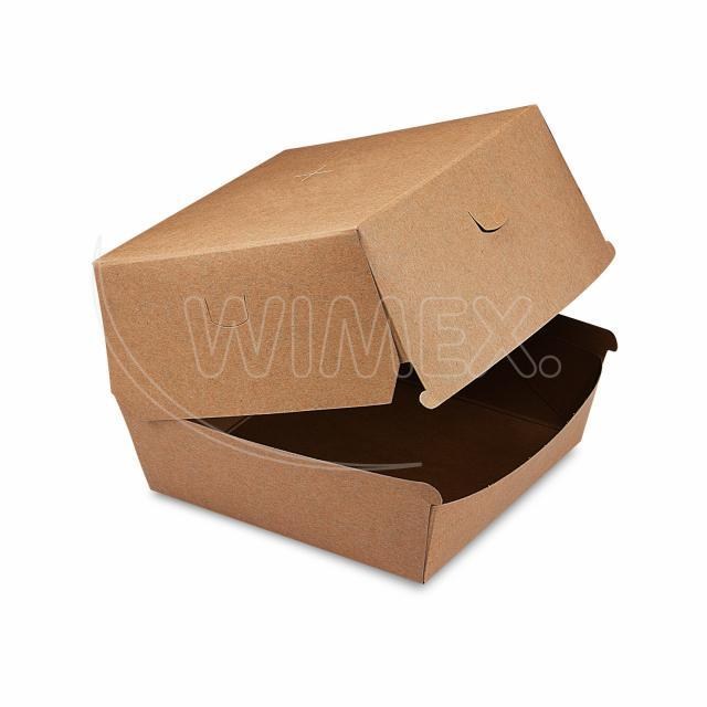 Burger box (PAP FSC Mix) nepremastiteľný kraft 135 x 135 x 100 mm [50 ks]_7