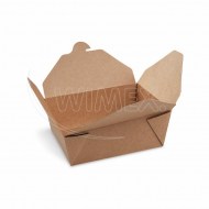 Food box (PAP-FSC Mix/PET) nepremastiteľný kraft `S` 110 x 89 mm 700ml [50 ks]_1