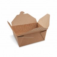 Food box (PAP/PE) nepremastiteľný kraft `M` 150 x 120 mm 1300ml [50 ks]_1